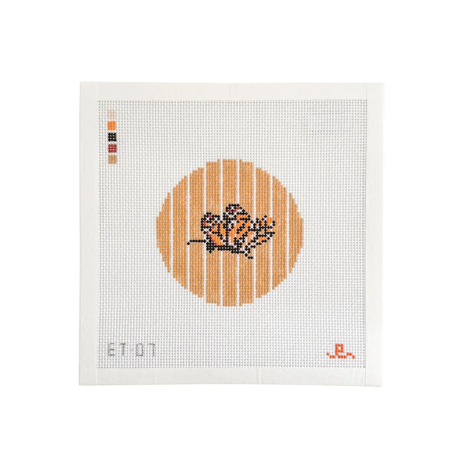Monarch Butterfly Round Canvas