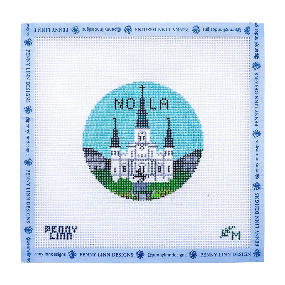 New Orleans Round Canvas