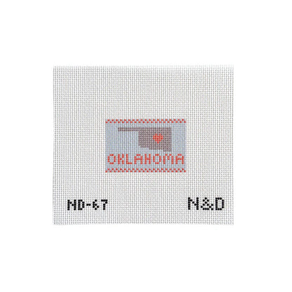 Beginner Orange Oklahoma Bag Tag Canvas