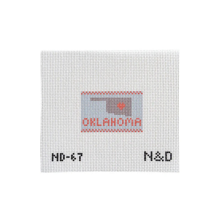Beginner Orange Oklahoma Bag Tag Canvas