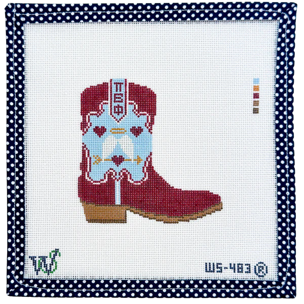 Pi Beta Phi Boot Canvas