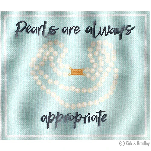 Pearls Are Always Appropriate Canvas
