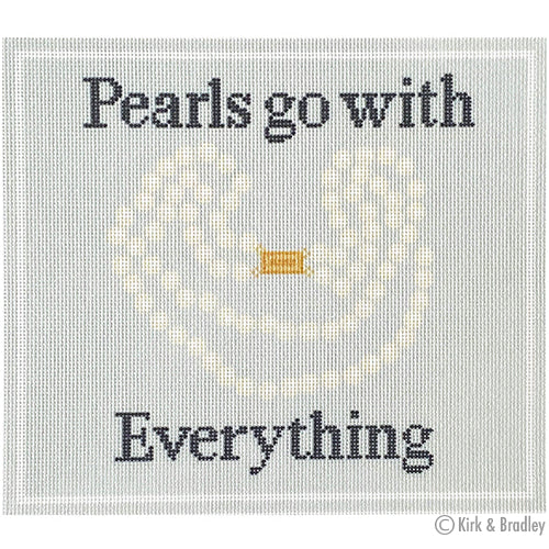 Pearls Go With Everything Canvas