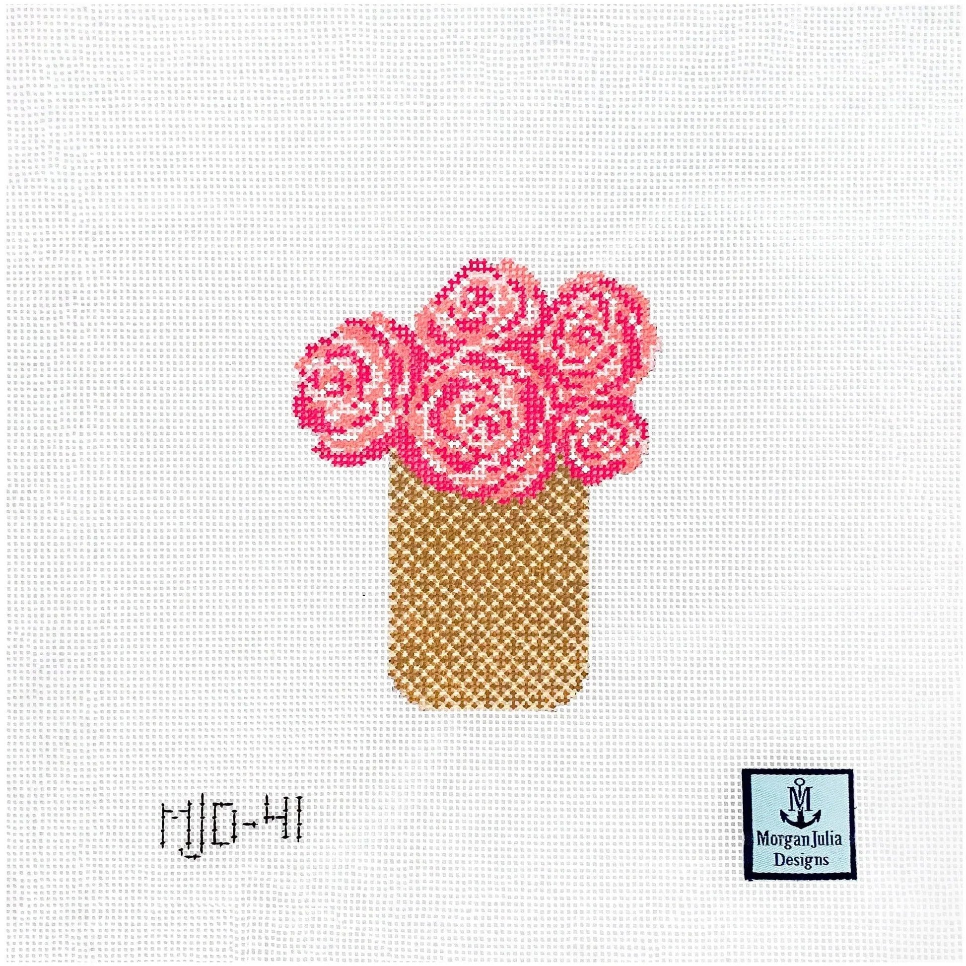 Peony Basket Canvas