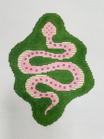Petite Snake - Green Canvas