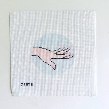 Show Me the Ring (Blue) Printed Canvas