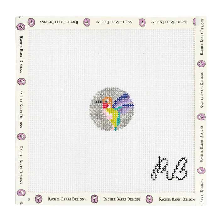 Mini - Silver Hummingbird Canvas