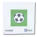 Soccer Ball Square Printed Canvas