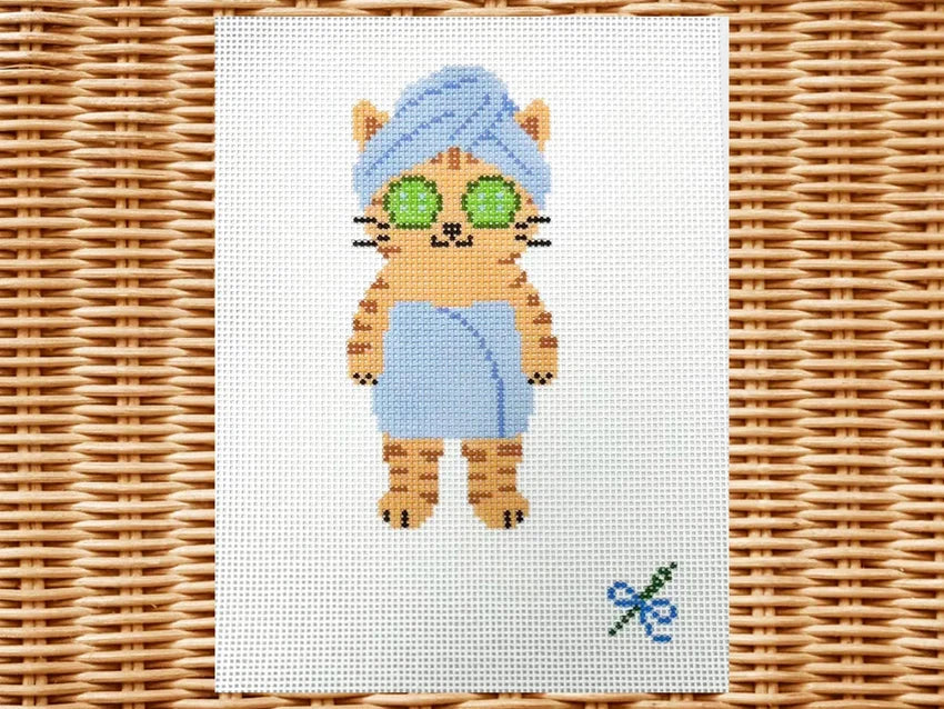 Spa Kitty Canvas