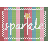 Sparkle on Stripes Canvas