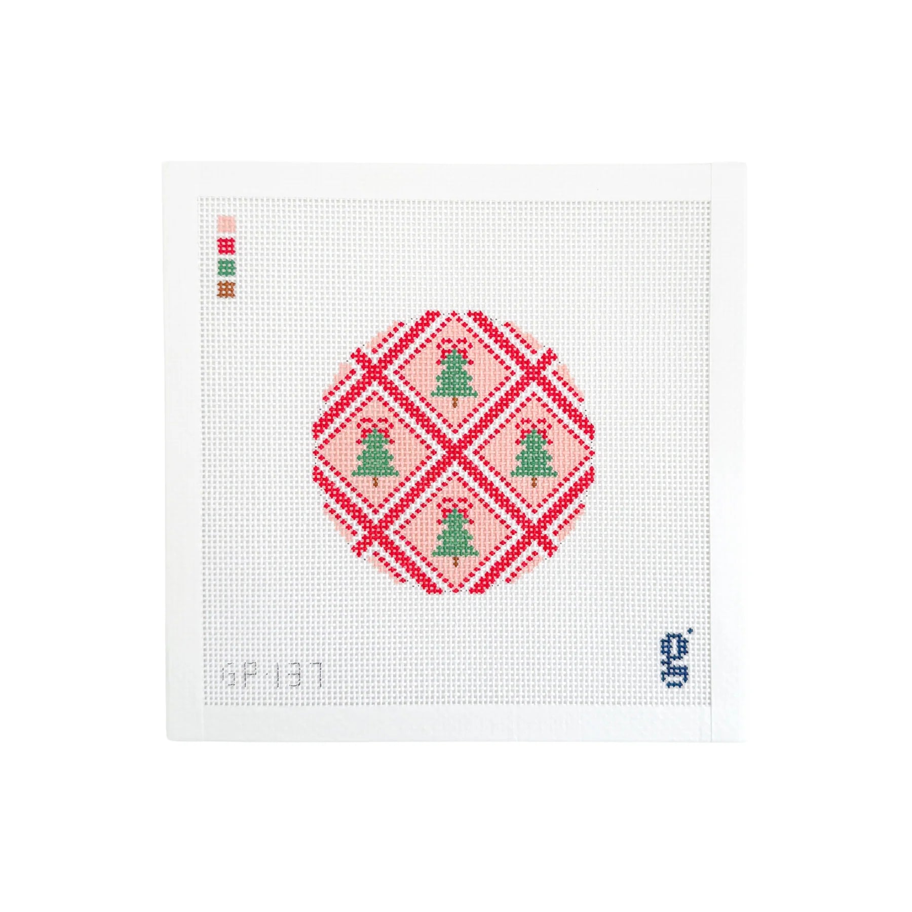 Tree Trellis Round Canvas