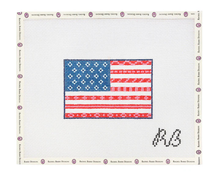 USA Quilted Flag Canvas