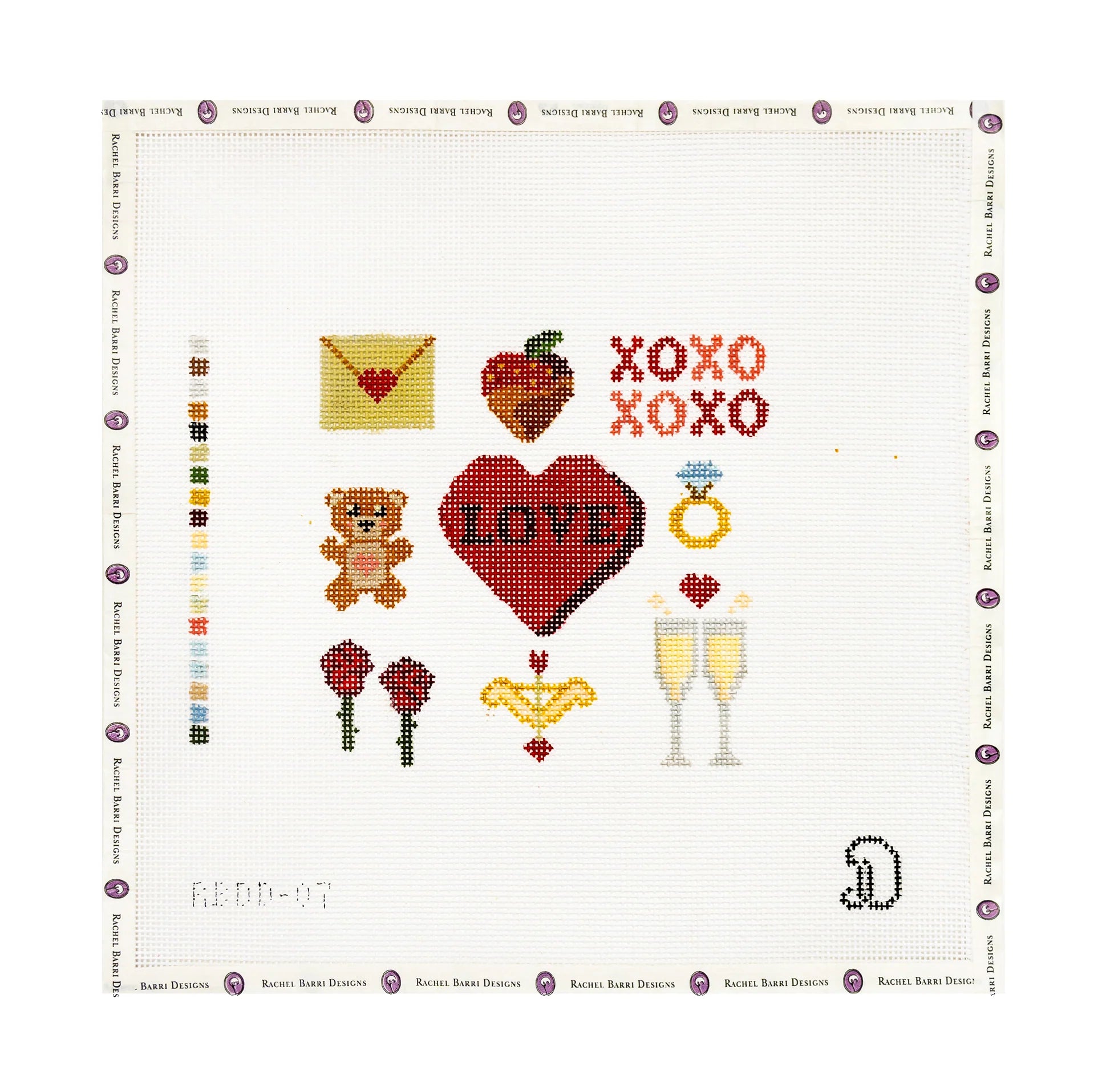 Valentines Grid Canvas