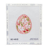 White Flower Easter Egg Canvas