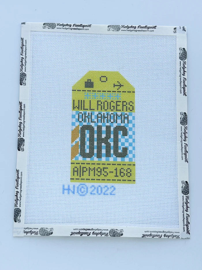 Oklahoma City Travel Tag Canvas