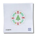 Winter Alpine Tree Printed Canvas